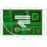 לוח מתאמים לרכיבי QFP ~ DIP - SMD