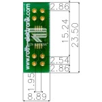 לוח מתאם לרכיבי TSSOP-8 ~ DIP - SMD