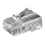 מחבר RJ45 8P8C - זכר ללחיצה לכבל - CAT6