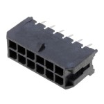 מחבר MOLEX להלחמה למעגל מודפס - סדרת MICRO-FIT - זכר 10 מגעים