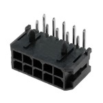 מחבר MOLEX להלחמה למעגל מודפס - סדרת MICRO-FIT - זכר 12 מגעים