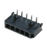 מחבר MOLEX להלחמה למעגל מודפס - סדרת MICRO-FIT - זכר 4 מגעים