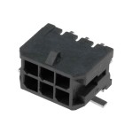 מחבר MOLEX להלחמה למעגל מודפס - סדרת MICRO-FIT - זכר 2 מגעים