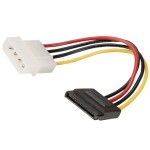 כבל למחשב - (0.15M - SATA 15P (F) ~ MOLEX 4P (M