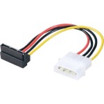 כבל למחשב - (0.15M - SATA 15P (F-R/A) ~ MOLEX 4P (M