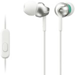 אוזניות סיליקון עם דיבורית - SONY MDR-EX110 WHITE