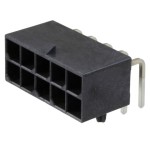 מחבר MOLEX להלחמה למעגל מודפס - סדרת MEGA-FIT - זכר 2 מגעים