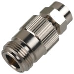 מתאם קואקסיאלי - N TYPE SOCKET - F PLUG