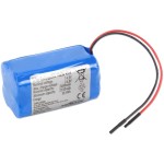 סוללת ליתיום נטענת עם חוטי הלחמה - 14.8V / 2.6AH