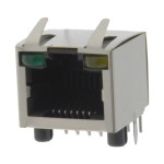 מחבר מסוכך RJ45 - נקבה למעגל מודפס - RJHSE-5381 - CAT5E