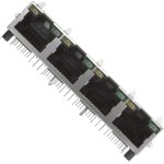 מחבר מסוכך RJ45 - נקבה למעגל מודפס - RJHSE-5384-04 - CAT5E