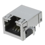 מחבר מסוכך RJ45 - נקבה למעגל מודפס - RJE72-188-14B1 - CAT5E