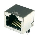 מחבר מסוכך RJ45 - נקבה למעגל מודפס - SS-60300-010 - CAT6A