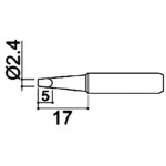 ראש למלחם - 2.4MM CHISEL