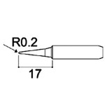 ראש למלחם - 0.2MM CONICAL