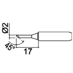 ראש למלחם - 2.0MM ANGLED CHISEL