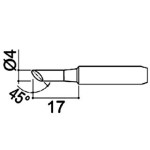 ראש למלחם - 4.0MM ANGLED CHISEL