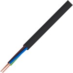 כבל חשמל גמיש - 2X1.0MM² - MULTICORE LSZH - בידוד שחור