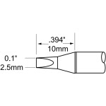 ראש לידית מלחם - METCAL STP-CH25 - CHISEL 2.5MM