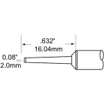 ראש לידית מלחם - METCAL STP-CHL20 - CHISEL 2MM