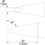 ראש לידית מלחם - METCAL STP-DRH615 - HOOF 1.5MM