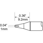 ראש לידית מלחם - METCAL SCP-CH10 - CHISEL 1MM