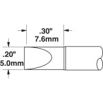 ראש לידית מלחם - METCAL STTC-017 - CHISEL 5MM