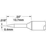 ראש לידית מלחם - METCAL STTC-106 - CONICAL 0.4MM