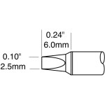 ראש לידית מלחם - METCAL STTC-136P - CHISEL 2.5MM