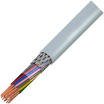 כבל חשמל גמיש - 2X0.25MM² - MULTICORE LIYCY - בידוד אפור