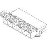 מחבר MOLEX ללחיצה לכבל - סדרת MINI FIT SR - זכר 6 מגעים