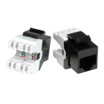 מחבר RJ45 8P8C - נקבה לנעיצה לפנל - CAT6