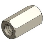 ספייסר משושה פלסטיק נקבה/נקבה M3 X 8MM