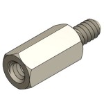 ספייסר משושה פלסטיק זכר/נקבה M3 X 12MM