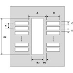 שבלונת הלחמה לרכיבים MSOP-10 , 0.5MM PITCH - SMD