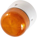 מנורת התראה כתומה מהבהבת - XENON , 2W , 12VDC / 24VDC