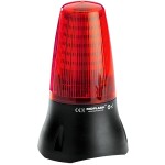 מנורת התראה אדומה עם זמזם - LED , 230VAC , D/F , 90DB