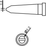 ראש למלחם - 3.2MM CHISEL