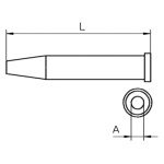 ראש למלחם - WELLER XT CS - ROUND 3.2MM