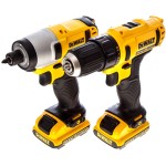 קיט מברגות מקצועית נטענות DEWALT DCK211D2T - 10.8V