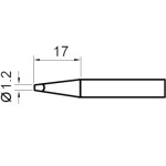 ראש למלחם - 1.2MM CHISEL