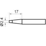 ראש למלחם - 2.4MM CHISEL