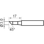 ראש למלחם - 3.0MM NARROW ANGLED CHISEL