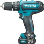 מברגה / מקדחה דופקת מקצועית נטענת MAKITA HP331DWAE - 10.8V