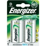 זוג סוללות נטענות - ENERGIZER - D - 1.2V 2500MAH - NIMH