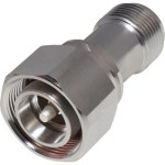 מתאם קואקסיאלי - DIN 4.3-10 PLUG - N TYPE SOCKET