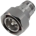 מתאם קואקסיאלי - DIN 4.3-10 SOCKET - DIN 7/16 PLUG