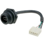 כבל תעשייתי USB - נקבה MINI B ← נקבה PX0443 - MOLEX