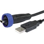 כבל תעשייתי USB - זכר MINI B ← זכר PX0441/2M00 - A