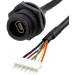 כבל תעשייתי USB - נקבה MINI AB ← זכר PX0457 - MOLEX